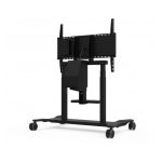 Carrito motorizado Viewsonic para televisores de 86 pulgadas, SKU VB-STND-007, ideal para facilitar el movimiento y el ajuste de la altura.