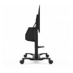 Carrito motorizado Viewsonic para televisores de 86 pulgadas, SKU VB-STND-007, ideal para facilitar el movimiento y el ajuste de la altura.