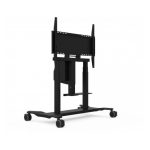 Carrito motorizado Viewsonic para televisores de 86 pulgadas, SKU VB-STND-007, ideal para facilitar el movimiento y el ajuste de la altura.