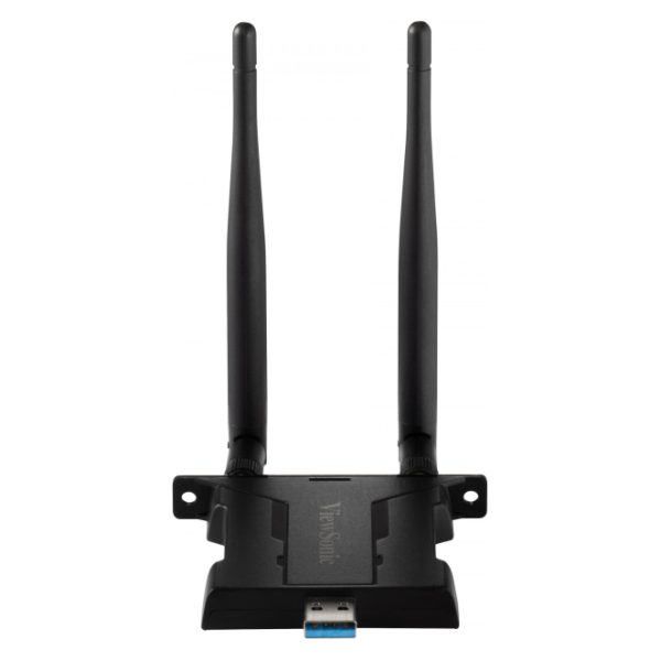 Imagen del adaptador WLAN/Bluetooth Viewsonic VB-WIFI-005 con conectividad avanzada para centros de procesamiento de datos.