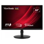 Monitor Viewsonic VG2408A-MHD para PC de 24 pulgadas, resolución 1920 x 1080 Pixeles, Full HD, pantalla LED en color negro, SKU VG2408A-MHD
