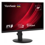 Monitor Viewsonic VG2408A para PC, pantalla LED de 24 pulgadas, resolución 1920 x 1080 píxeles, color negro, SKU VG2408A