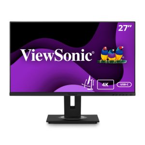 Viewsonic VG Series VG2756-4K, pantalla para PC de 27 pulgadas con resolución 3840 x 2160 Pixeles 4K Ultra HD LED color Negro, SKU VG2756-4K