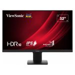 Monitor Viewsonic VG3209-4K de 32 pulgadas con resolución 3840 x 2160 Pixeles, tecnología LED y diseño en color negro. SKU VG3209-4K
