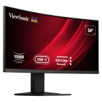 Monitor Viewsonic VG3419C de 34 pulgadas con resolución 3440 x 1440 píxeles, UltraWide Quad HD, pantalla LED negro, SKU VG3419C