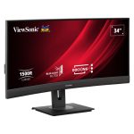 Monitor Viewsonic VG3456C de 34 pulgadas, 3440 x 1440 píxeles, UltraWide Quad HD, LED en color negro