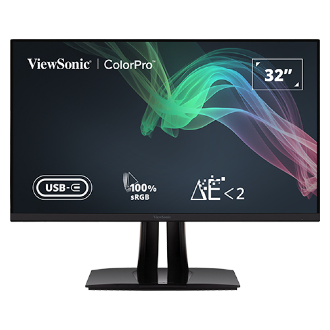 Viewsonic Monitor 32 pulgadas 4K Ultra HD LED Viewsonic VP56 pantalla para PC de 32 pulgadas con resolución 3840 x 2160 Pixeles, 4K Ultra HD, LED negro. SKU: VP3256-4K