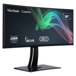 Monitor Viewsonic VP3881A pantalla para PC de 96,5 cm (38 pulgadas) con resolución 3840 x 1600 pixeles Quad HD+ LED en color negro, SKU VP3881A