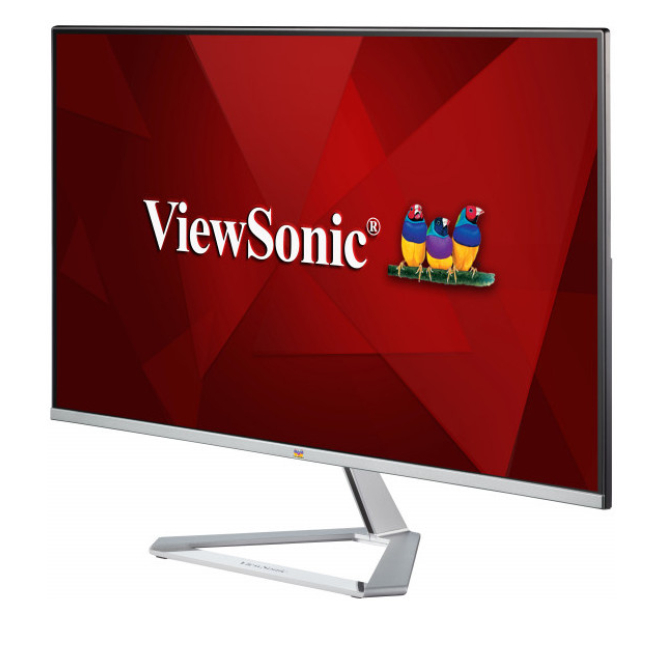 Viewsonic VX Series VX2776-SMH LED display 68,6 cm (27″) 1920 x 1080 Pixeles Full HD Plata 5 Monitor LED Viewsonic VX2776-SMH configurado sobre escritorio