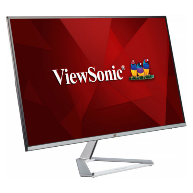 Viewsonic VX Series VX2776-SMH LED display 68,6 cm (27″) 1920 x 1080 Pixeles Full HD Plata 3 Monitor LED Viewsonic VX2776-SMH en escritorio