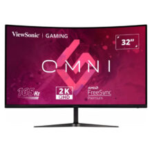 Monitor Viewsonic VX3218C-2K de la serie VX, 32 pulgadas con resolución 2560x1440 Pixeles, Quad HD LED, color negro. SKU: VX3218C-2K