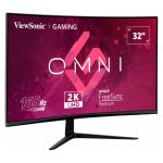 Monitor Viewsonic VX3218C-2K de la serie VX, 32 pulgadas con resolución 2560x1440 Pixeles, Quad HD LED, color negro. SKU: VX3218C-2K