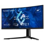 Monitor Viewsonic XG341C-2K, pantalla para PC de 34 pulgadas, resolución 3440 x 1440 píxeles, color negro. SKU: XG341C-2K.