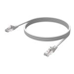 Cable de red Vision Cat6 UTP color blanco con 0.5 metros de longitud, idóneo para conexión de alta velocidad y versatilidad. SKU: TC 0.5MCAT6