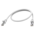 Cable de red Vision categoría 6a, color blanco, longitud de 0.5 metros, tipo UTP. SKU: TC 0.5MCAT6A.