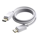 Cable Vision DisplayPort de 2 metros en color blanco, SKU TC 2MDP, ideal para conexiones de alta definición.