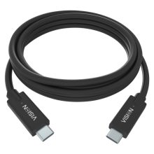 Cable USB Vision TC 2MUSBC/BL, tipo USB-C, 2 metros, color negro, USB 3.2 Gen 1, SKU TC 2MUSBC/BL