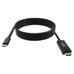 Cable de 2 metros USB Tipo C a HDMI tipo A estándar, en color negro de la marca Vision, SKU TC 2MUSBCHDMI/BL