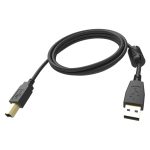 Cable USB Vision TC 5MUSB/BL de 5 metros, USB A a USB B, color negro. SKU TC 5MUSB/BL
