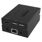 Receptor AV HDMI-over-IP de Vision en color negro, modelo compatible con múltiples dispositivos. SKU TC-HDMIIPRX/3.