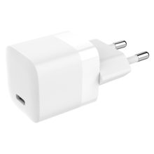 Vision USB-C Charger con enchufe europeo, inversor de corriente universal de 30W en color blanco. SKU: TC-PUSBCEU/30