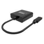 Adaptador de vídeo Vision modelo TC-USBCVGA/BL, conecta USB Tipo C a VGA D-Sub, color negro
