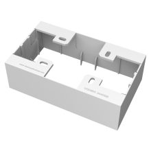 Caja eléctrica Vision TC3 BACKBOX2G, blanca, con dos compartimientos para cableado, SKU TC3 BACKBOX2G