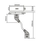 Vision TC3 HDMI, panel de pared para toma de corriente HDMI con SKU TC3 HDMI