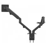 Soporte para monitor Vision VFM-DAD/4, compatible con pantallas de 68.6 cm (27 pulgadas), color negro. SKU: VFM-DAD/4