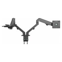 Soporte para monitor Vision VFM-DAD/4, compatible con pantallas de 68.6 cm (27 pulgadas), color negro. SKU: VFM-DAD/4