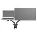Soporte para monitor Vision VFM-DAD/4, compatible con pantallas de 68.6 cm (27 pulgadas), color negro. SKU: VFM-DAD/4
