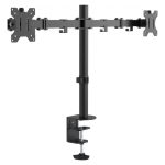 Soporte para monitor Vision de 27 pulgadas en color negro para escritorio, SKU VFM-DPD2B