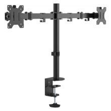 Soporte para monitor Vision de 27 pulgadas en color negro para escritorio, SKU VFM-DPD2B