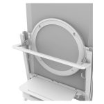 Soporte para pantalla de señalización marca Vision modelo VFM-F10/HB en color blanco, para pantallas de 139,7 cm (55 pulgadas). SKU VFM-F10/HB