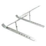 Imagen del soporte para ordenador portátil Vision VLM-F, con diseño en color plata y características ajustables VLM-F
