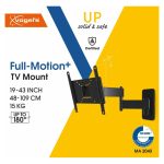 Soporte de TV Vogel's MA2040 para televisores de hasta 43 pulgadas en color negro, SKU 8572040. Ofrece un rango de inclinación ajustable ideal para optimizar la visualización.