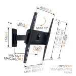 Soporte de pared Vogel's MA 3030 para televisores de 65 pulgadas en color negro, SKU 8573030