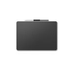 Imagen de la Wacom One M tableta digitalizadora en colores negro y blanco con dimensiones de 216 x 135 mm y conectividad USB. SKU: CTC6110WLW2B