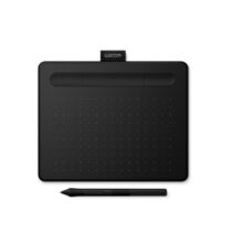 Wacom Intuos S tableta digitalizadora en negro, 2540 líneas por pulgada, 152 x 95 mm, USB, SKU: CTL-4100K-S