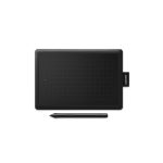 Tableta digitalizadora Wacom One by Medium negra con una resolución de 2540 líneas por pulgada y tamaño de 216 x 135 mm, SKU CTL-672-S