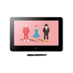Imagen de la Wacom Cintiq Pro 16 (2021) tableta digitalizadora en color negro, medida 344 x 194 mm, conexión USB, SKU: DTH167K0B