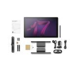 Tableta digitalizadora Wacom Cintiq Pro 17 en color negro, con pantalla de 382 x 215 mm y conexión USB. SKU: DTH172K0B.