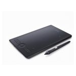 Tableta digitalizadora Wacom Intuos Pro (S) negra, 5080 líneas por pulgada, tamaño 160 x 100 mm, conectividad USB y Bluetooth. SKU: PTH460K1B