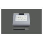 Tablet Wacom STU-430 de 11,4 cm en color gris, SKU: STU-430-CH2. Ideal para firmas electrónicas y gráficos.