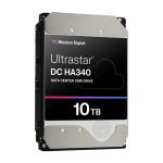 Imagen del disco duro interno Western Digital Ultrastar DC HA340 con capacidad de 10 TB, velocidad de 7200 RPM, memoria caché de 512 MB, tamaño de 3.5 pulgadas y conexión SATA. SKU: 0B47062