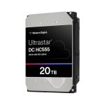 Imagen del disco duro interno Western Digital Ultrastar DC HC555 con capacidad de 20 TB, 7200 RPM y 512 MB de caché. SKU: 0B48724