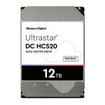 Disco duro interno Western Digital Ultrastar DC HC520 con 12TB de capacidad, 7200 RPM, 256 MB de caché y tamaño de 3.5 pulgadas. SKU 0F29590