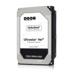 Imagen del Western Digital Ultrastar He12, un disco duro interno de 12 TB con 7200 RPM, 256 MB de caché, tamaño de 3.5 pulgadas y conexión Serial ATA III. SKU: 0F30146.