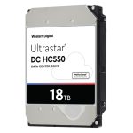Imagen del disco duro interno Western Digital Ultrastar DC HC550 de 18 TB, 7200 RPM, 512 MB cache, 3.5 pulgadas, Serial ATA III, SKU 0F38459