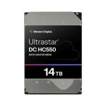Disco duro interno Western Digital Ultrastar DC HC550 de 14,3 TB con velocidad de rotación de 7200 RPM, caché de 512 MB y tamaño de 3.5 pulgadas, modelo 0F38580